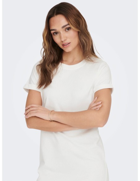 VESTIDO JDYIVY S/S DRESS JRS NOOS Cloud Dancer