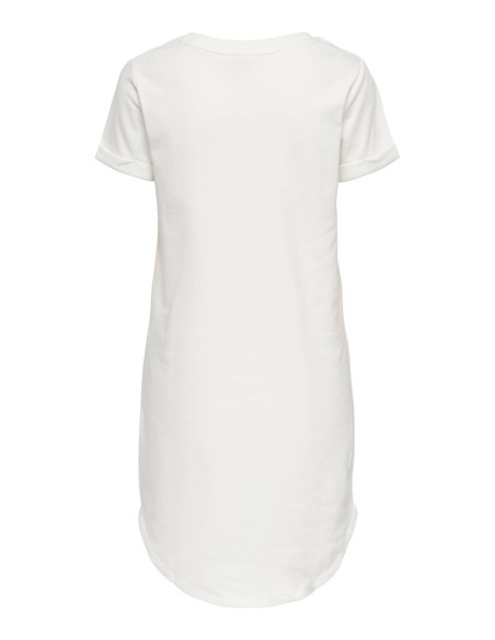 VESTIDO JDYIVY S/S DRESS JRS NOOS Cloud Dancer