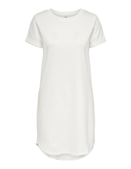 VESTIDO JDYIVY S/S DRESS JRS NOOS Cloud Dancer