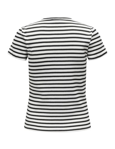 CAMISETA JDYSOLAR S/S O NECK TOP JRS NOOS Cloud Dancer BLACK
