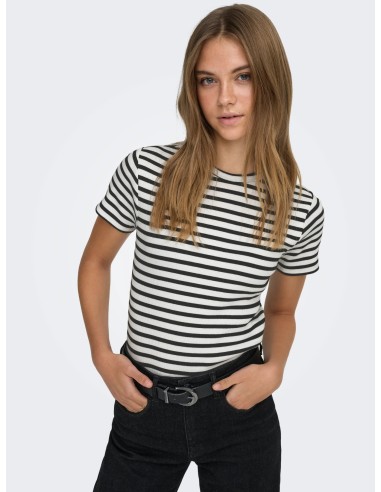 CAMISETA JDYSOLAR S/S O NECK TOP JRS NOOS Cloud Dancer BLACK