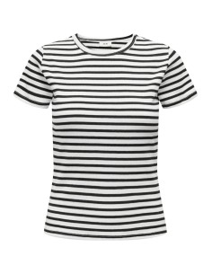 CAMISETA JDYSOLAR S/S O NECK TOP JRS NOOS Cloud Dancer BLACK