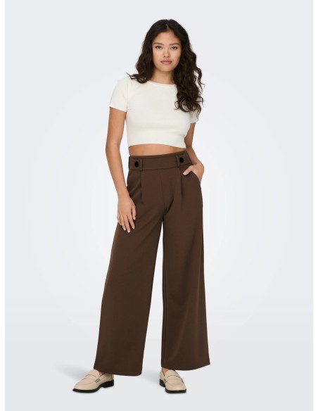 JDYCIRKELINE S/S CROP TOP KNT NOOS Cloud Dancer