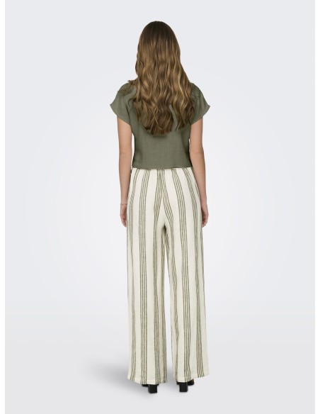 ONLSIESTA SS KNOT LIN BL SHIRT PNT NOOS Deep Lichen Green