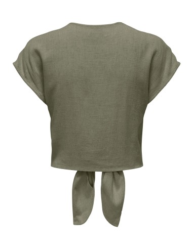 ONLSIESTA SS KNOT LIN BL SHIRT PNT NOOS Deep Lichen Green