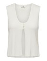 JDYALEXANDRA S/L BUTTON TOP KNT Cloud Dancer