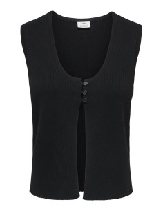 JDYALEXANDRA S/L BUTTON TOP KNT Black