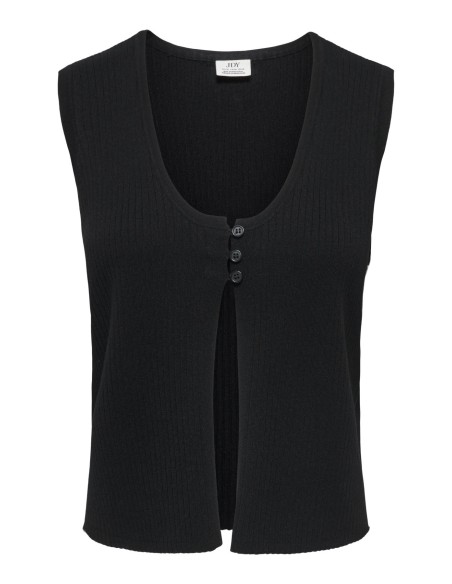 JDYALEXANDRA S/L BUTTON TOP KNT Black