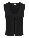JDYALEXANDRA S/L BUTTON TOP KNT Black
