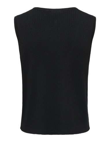 JDYALEXANDRA S/L BUTTON TOP KNT Black