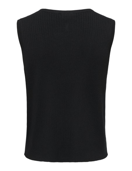 JDYALEXANDRA S/L BUTTON TOP KNT Black