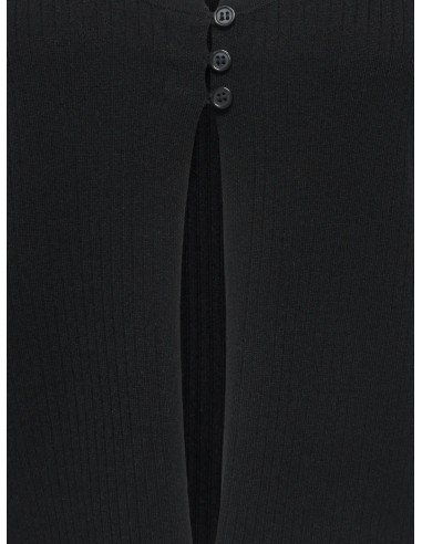 JDYALEXANDRA S/L BUTTON TOP KNT Black