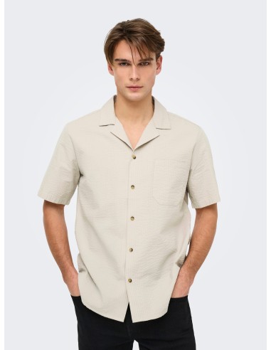 CAMISA MANGA CORTA ONSEYE RESORT SEERS 0009 SHIRT NOOS Silver Lining