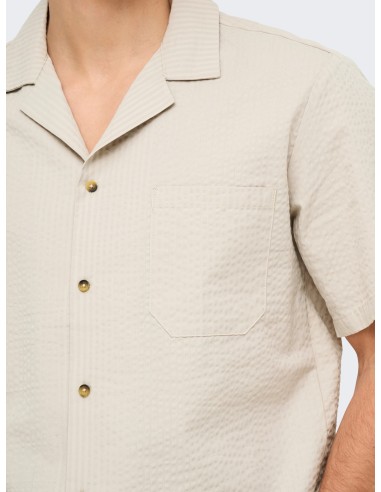 CAMISA MANGA CORTA ONSEYE RESORT SEERS 0009 SHIRT NOOS Silver Lining