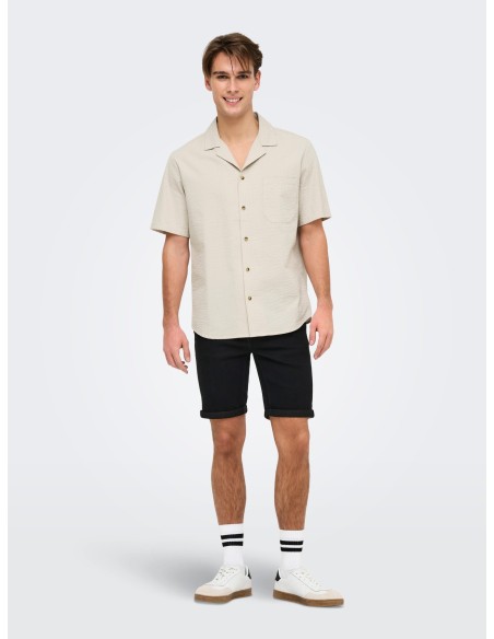 CAMISA MANGA CORTA ONSEYE RESORT SEERS 0009 SHIRT NOOS Silver Lining