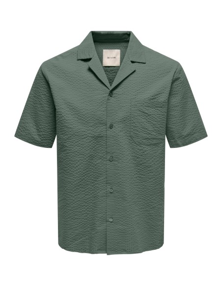 CAMISA MANGA CORTA ONSEYE RESORT SEERS 0009 SHIRT NOOS Castor Gray