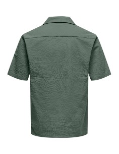 CAMISA MANGA CORTA ONSEYE RESORT SEERS 0009 SHIRT NOOS Castor Gray 2