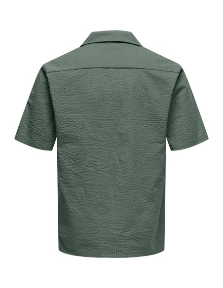 CAMISA MANGA CORTA ONSEYE RESORT SEERS 0009 SHIRT NOOS Castor Gray