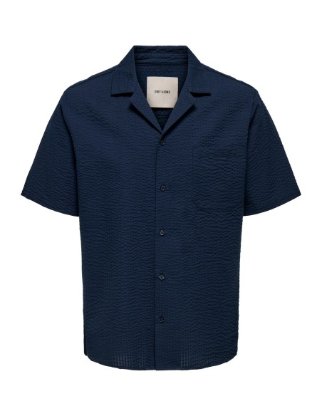 CAMISA MANGA CORTA ONSEYE RESORT SEERS 0009 SHIRT NOOS Navy Blazer