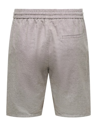 BERMUDAS ONSLINUS 0007 COT LIN SHORTS NOOS Bungee Cord TWO TONE (WHITE)
