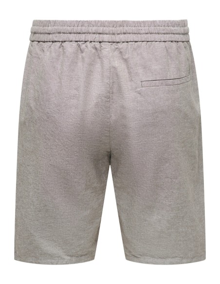 BERMUDAS ONSLINUS 0007 COT LIN SHORTS NOOS Bungee Cord TWO TONE (WHITE)