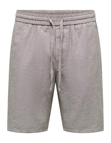 BERMUDAS ONSLINUS 0007 COT LIN SHORTS NOOS Bungee Cord TWO TONE (WHITE)