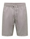 BERMUDAS ONSLINUS 0007 COT LIN SHORTS NOOS Bungee Cord TWO TONE (WHITE)
