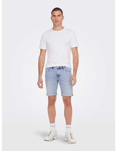 BERMUDAS VAQUERAS ONSPLY LB 5189 TAI DNM SHORTS NOOS Light Blue Denim