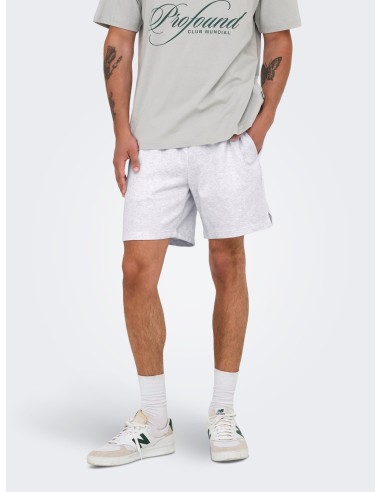 BERMUDAS ONSDAVID SHORTS SWEAT Super Light Grey Melange