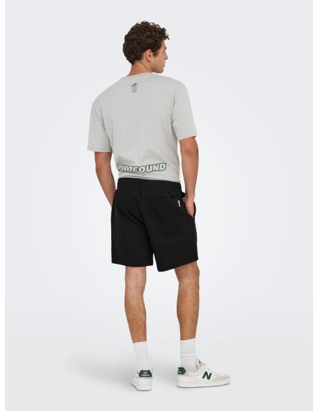 BERMUDAS ONSDAVID SHORTS SWEAT Black