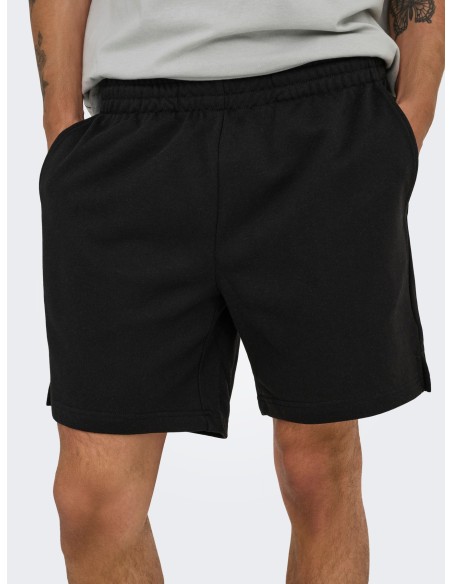 BERMUDAS ONSDAVID SHORTS SWEAT Black