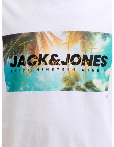 CAMISETA JJINDIANA TEE SS CREW NECK LN Bright White