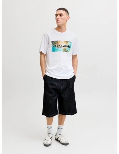 CAMISETA JJINDIANA TEE SS CREW NECK LN Bright White
