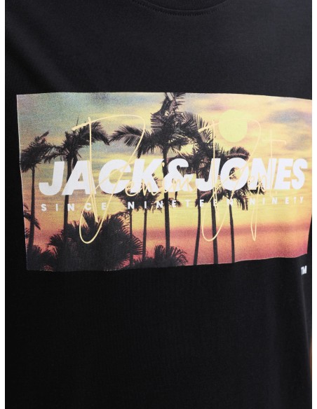 CAMISETA JJINDIANA TEE SS CREW NECK LN Bright Black