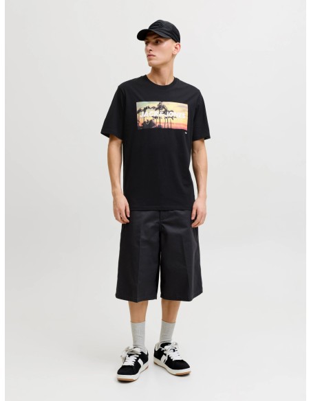 CAMISETA JJINDIANA TEE SS CREW NECK LN Bright Black