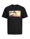 CAMISETA JJINDIANA TEE SS CREW NECK LN Bright Black