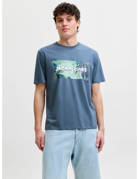 CAMISETA JJINDIANA TEE SS CREW NECK LN Blue Mirage