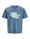 CAMISETA JJINDIANA TEE SS CREW NECK LN Blue Mirage