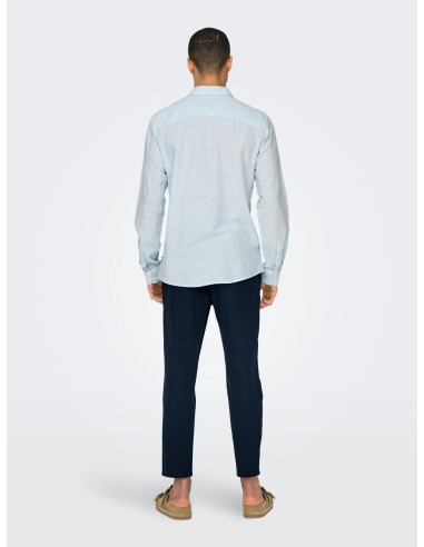 CAMISA ONSCAIDEN LIFE LS SOLID LINEN BLEND NOOS Cashmere Blue