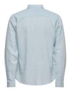 CAMISA ONSCAIDEN LIFE LS SOLID LINEN BLEND NOOS Cashmere Blue 2