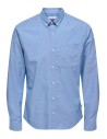 CAMISA ONSALVARO SLIM LS OXFORD SHIRT NOOS FRML Cashmere/Celeste