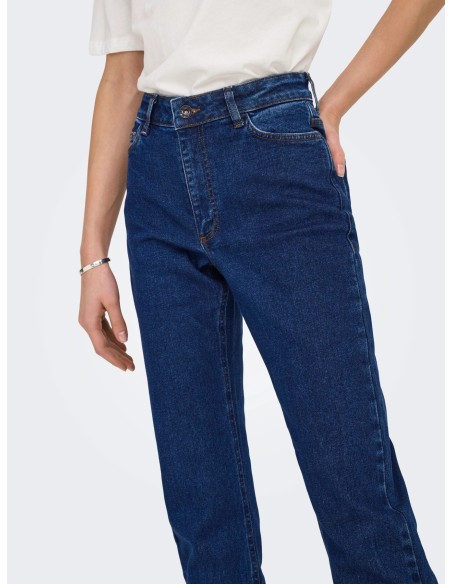 VAQUEROS JDYLULLU HWSTRAIGHT ANK JEANS DB NOOS Dark Blue Denim