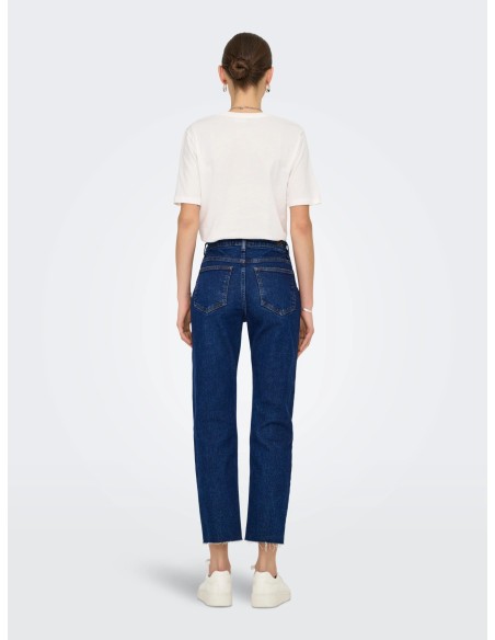 VAQUEROS JDYLULLU HWSTRAIGHT ANK JEANS DB NOOS Dark Blue Denim