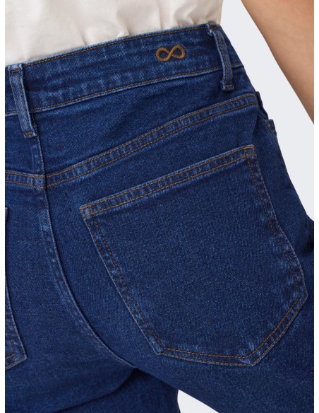 VAQUEROS JDYLULLU HWSTRAIGHT ANK JEANS DB NOOS Dark Blue Denim