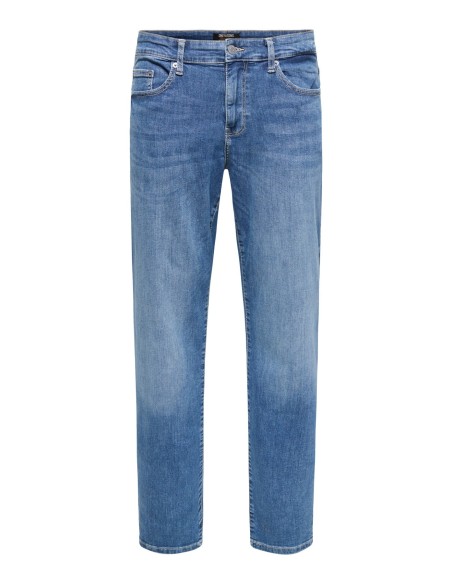 VAQUEROS ONSWEFT REG. MB 6755 MAT DNM NOOS Medium Blue Denim