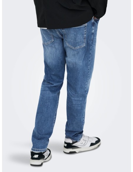 VAQUEROS ONSWEFT REG. MB 6755 MAT DNM NOOS Medium Blue Denim