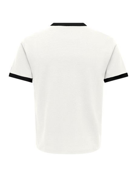 CAMISETA ONSWILLO REG SS TEE NOOS Cloud Dancer BLACK