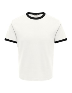 CAMISETA ONSWILLO REG SS TEE NOOS Cloud Dancer BLACK
