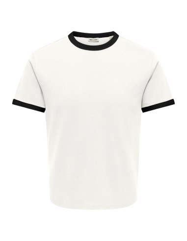 CAMISETA ONSWILLO REG SS TEE NOOS Cloud Dancer BLACK