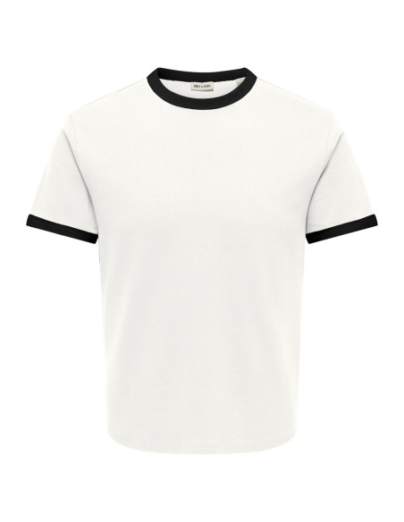 CAMISETA ONSWILLO REG SS TEE NOOS Cloud Dancer BLACK